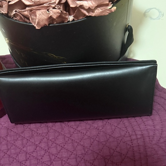 Saint Laurent Black Leather Soft Shell Eyeglass Case - Picture 4 of 7